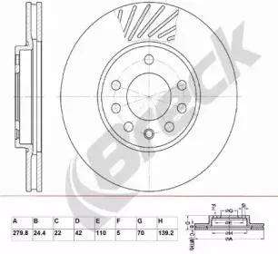 Тормозной диск BRECK купить